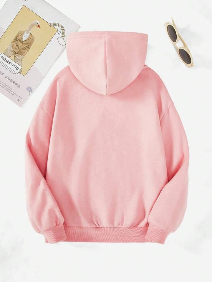 Cozy Pink Fleece Hoodie for All-Day Comfort